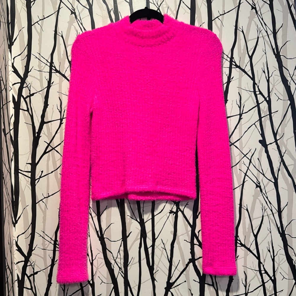 Anthropology pink sweater